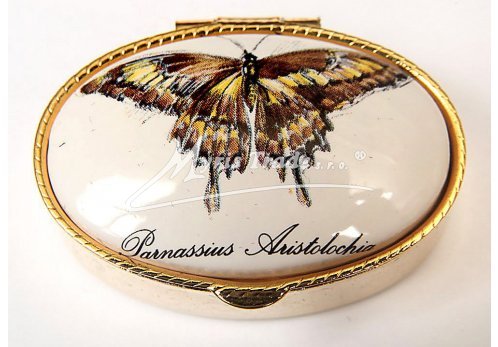 klasická oválná lékovka - motýl