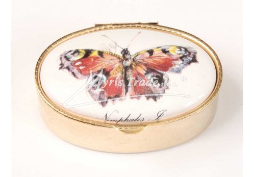 klasická oválná lékovka - motýl