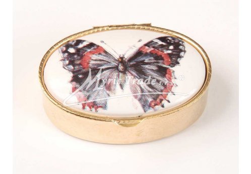 klasická oválná lékovka - motýl