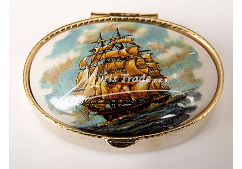 klasická oválná lékovka - loď