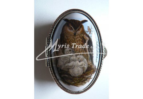 klasická oválná lékovka - sova