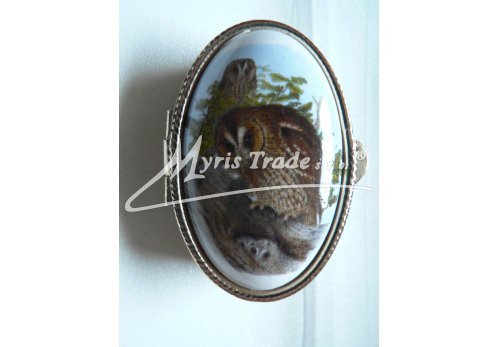 klasická oválná lékovka - sova