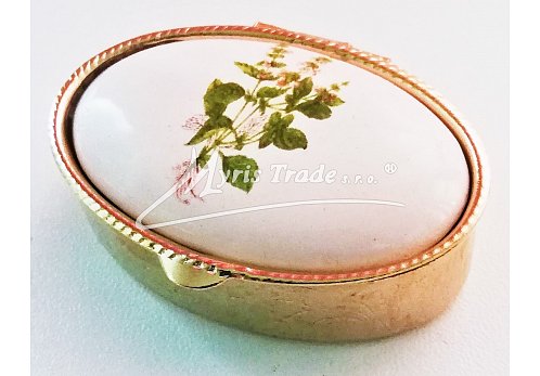 klasický ovál s květinami 38 - bylinky