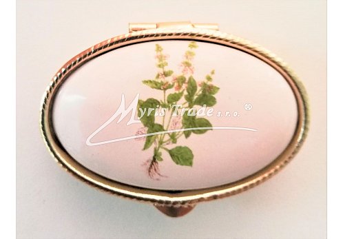 klasický ovál s květinami 38 - bylinky