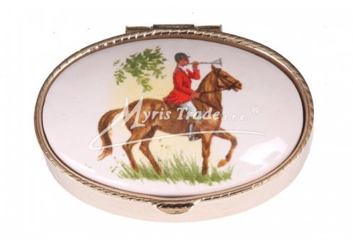 klasická 40 oválná lékovka - dostihy a hon