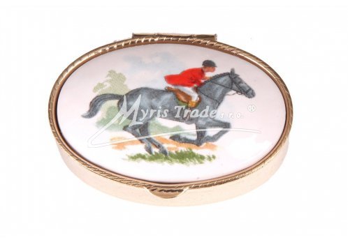 klasická 40 oválná lékovka - dostihy a hon