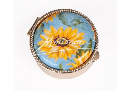 klasická kulatá s květinami 41 - slunečnice