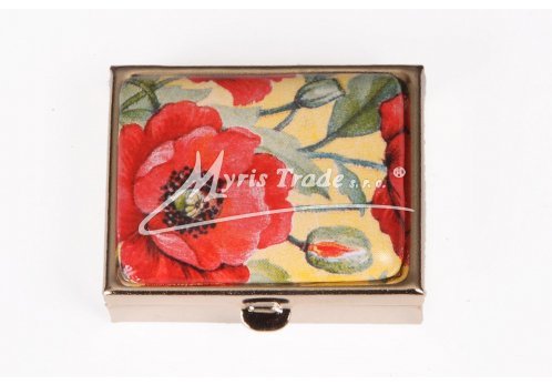 klasický obdélník s květinami 41 - vlčí máky