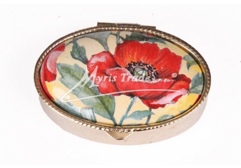 klasický ovál s květinami 41 - vlčí máky