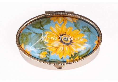 klasický ovál s květinami 41 - slunečnice