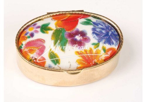 klasický ovál s květinami 42 - stylizované květiny