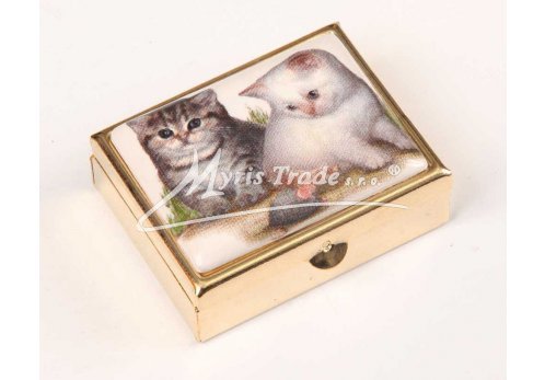 klasická 85 obdélníková lékovka - kočíčky