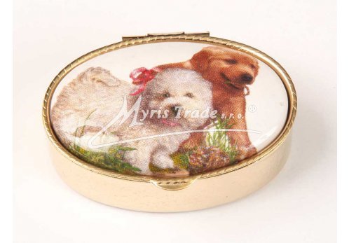 hravá štěňata - klasická oválná lékovka