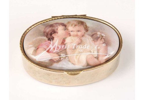 klasická oválná lékovka - andílci