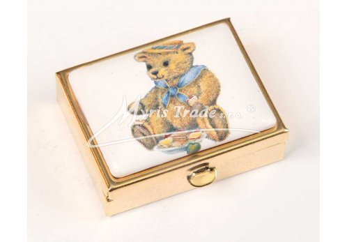 50 klasická obdélníková lékovka - medvídek