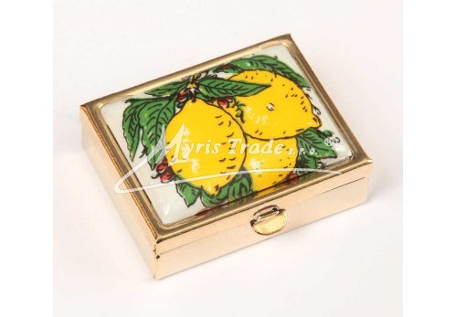 klasická obdélníková lékovka - citrony