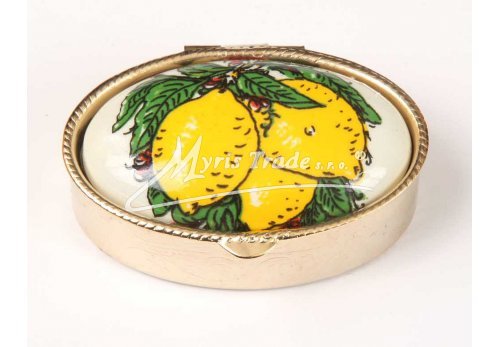 klasická oválná lékovka - citrony