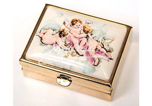 klasická 21 obdélníková lékovka - andílci