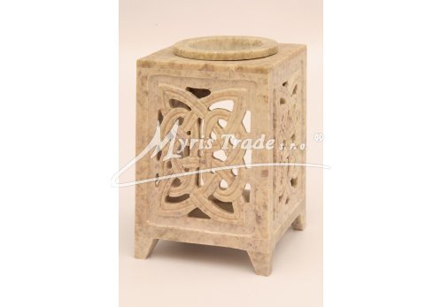 čtvercová aromalampa 2015 - přírodní  11 cm