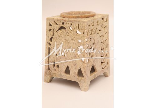 čtvercová aromalampa 2015 - přírodní 11 cm