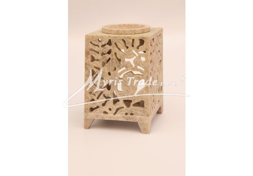 čtvercová aromalampa 2015 - přírodní 11 cm