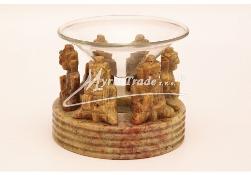 kulatá aromalampa 2015 - šest Buddhů 8 cm