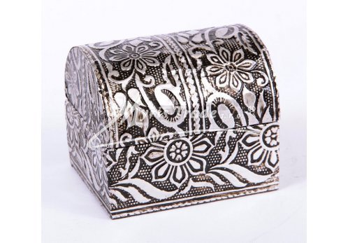 tepaná stříbrná truhlička 7,5 x 6 x 6,5