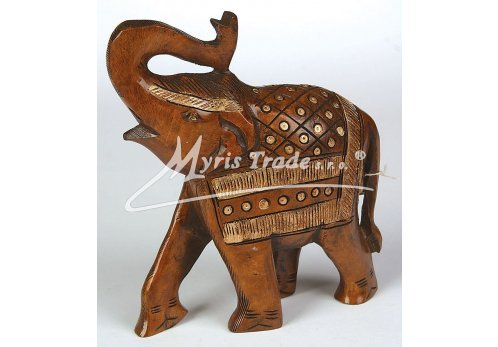 slon dřevěný  - zdobený