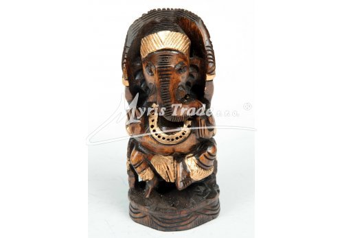 soška Ganéši - tmavé dřevo   10,2 cm