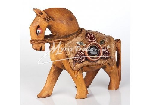 kůn dřevěný - zdobený