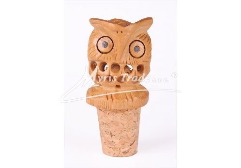 ozdobná zátka - sova