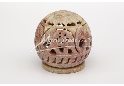 střední barevný svícen  - 10 cm