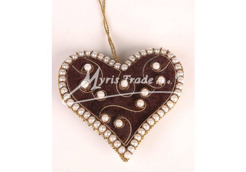 vánoční ozdoba - srdce