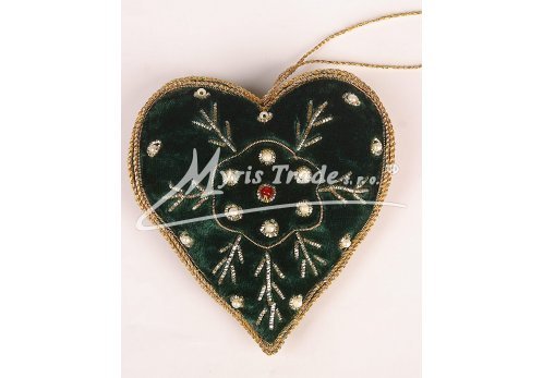 vánoční ozdoba - srdce