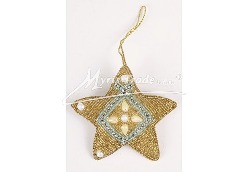 hvězda - zlatomodrá paví,  11 cm