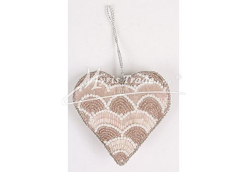 srdce - růžové,  11 cm