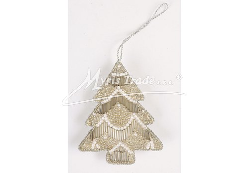 stromeček - ledově bílý,  11 cm