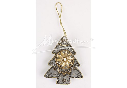 stromeček - barva starého stříbra,  11 cm