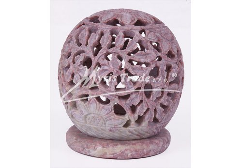 střední barevný svícen  - 9 cm