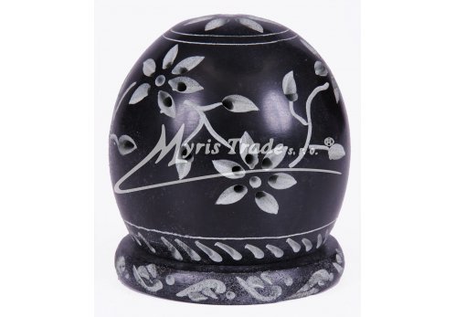 černý svícen malý - 6,5 cm