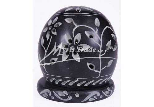 černý svícen malý - 6,5 cm