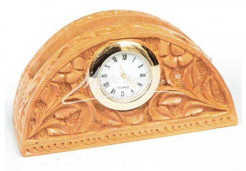 stolní hodiny vyřezávané