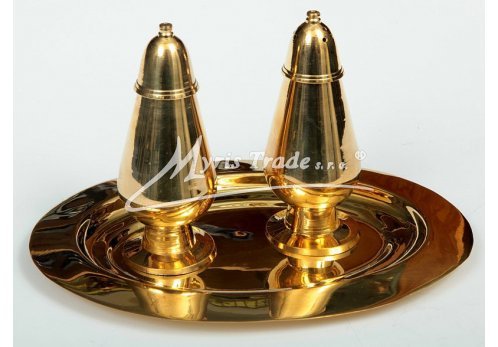 mosazná sada na pepř a sůl