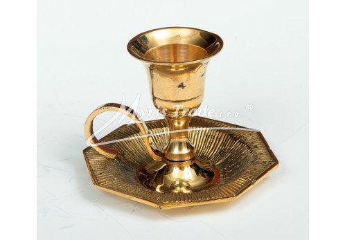 svícen mosazný s ouškem - 5,50 cm