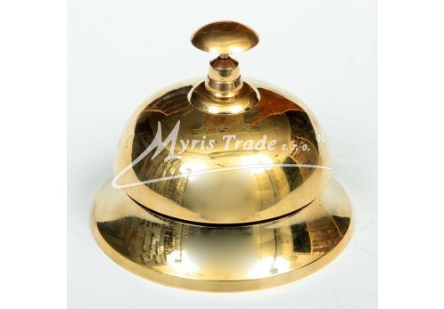 zvonek mosazný recepční - 18 cm