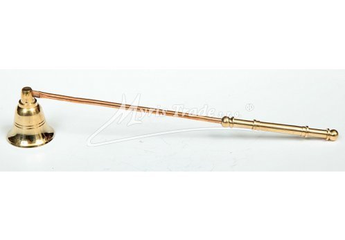 mosazné zhasínátko s měděnou rukojetí