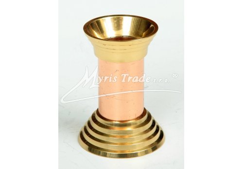 svícen mosazný a měděný - 6,5 cm
