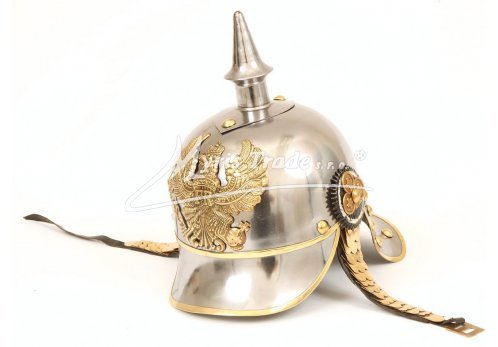 Pruská piklhaubna stříbrná