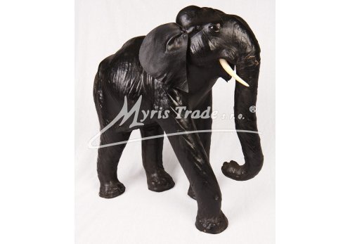 zcela velký slon černý - 60 cm