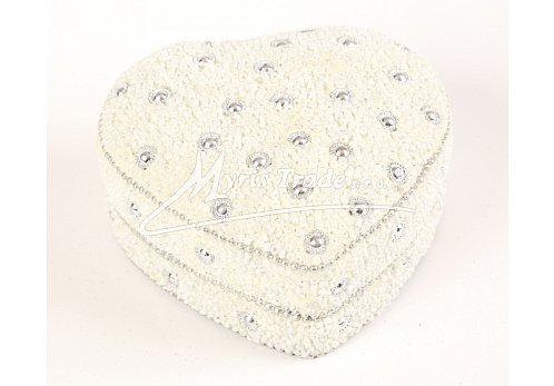 srdce velké, bílé  - 10 cm